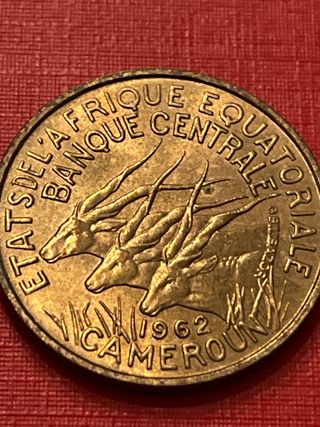 Set di 4 monete antiche del Camerun