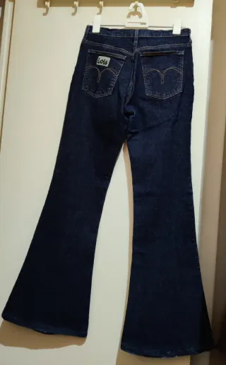 Pantalón tejano Lois azul campana