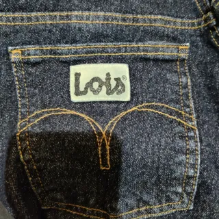 Pantalón tejano Lois azul campana