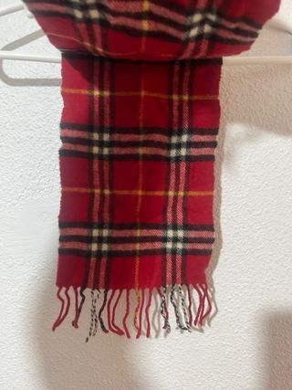 Bufanda Burberry Tartán Roja