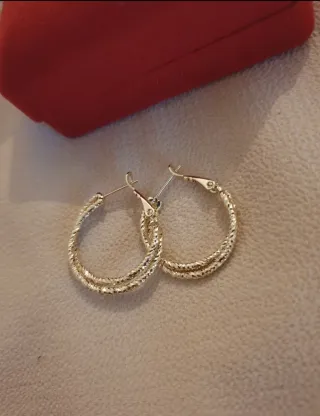 Pendientes Aro Chapados en Oro