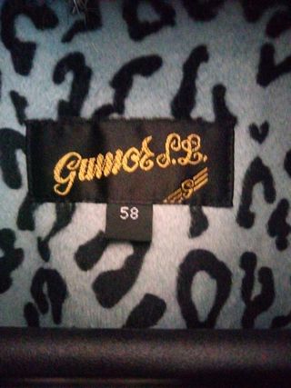 Chaquetón Antelina Gris Talla 58