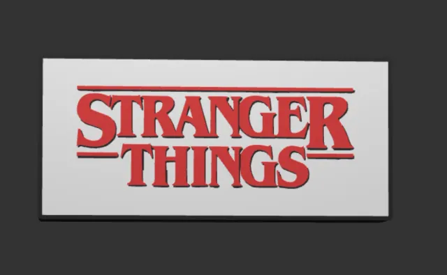 Cartel Luminoso Stranger Things.   2 modelos