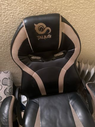 Silla Gaming Talius Negra y Beige