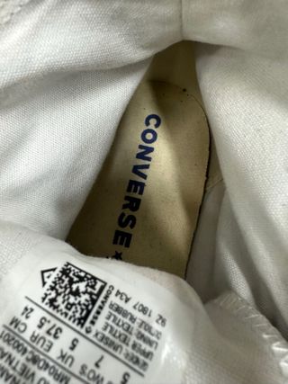 Converse All Star Grigie Taglia 37.5