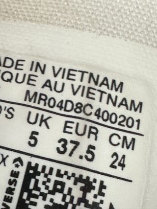 Converse All Star Grigie Taglia 37.5