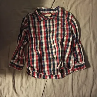 Camisa cuadros talla 92-98