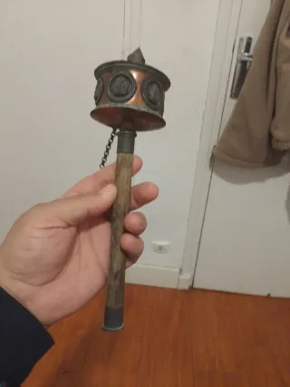 Rueda de Oración Tibetana Antigua