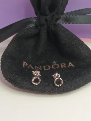 Pendientes Pandora Aro Plata.