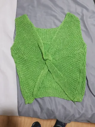 Top camiseta verde talla m