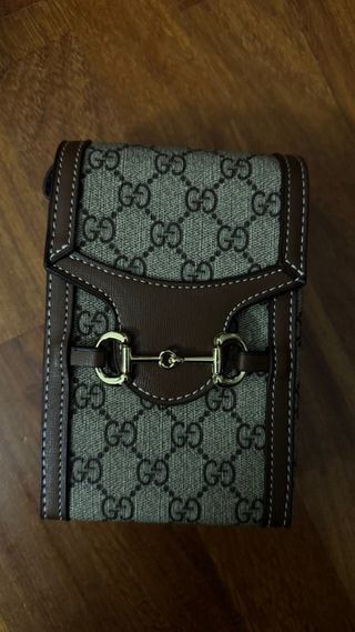 Tracolla Gucci GG Beige/Marrone