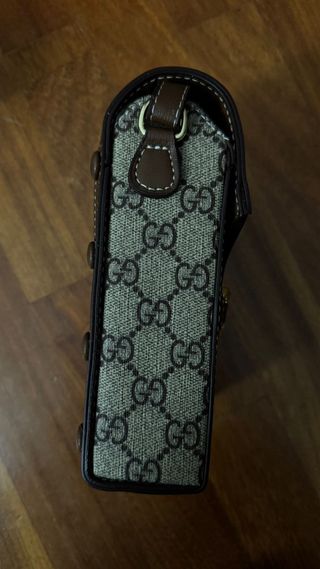 Tracolla Gucci GG Beige/Marrone