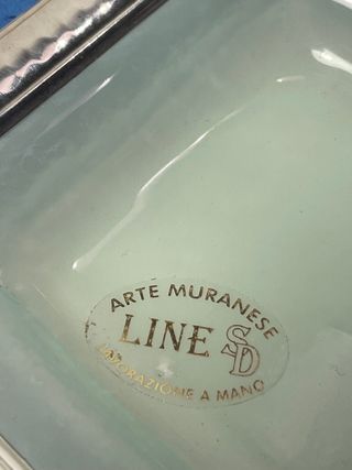 Piattino Murano e Argento 925