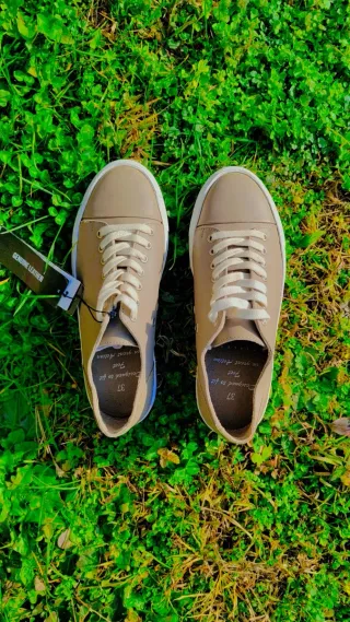 Scarpe Sisley Donna Beige Nuove con Cartellino