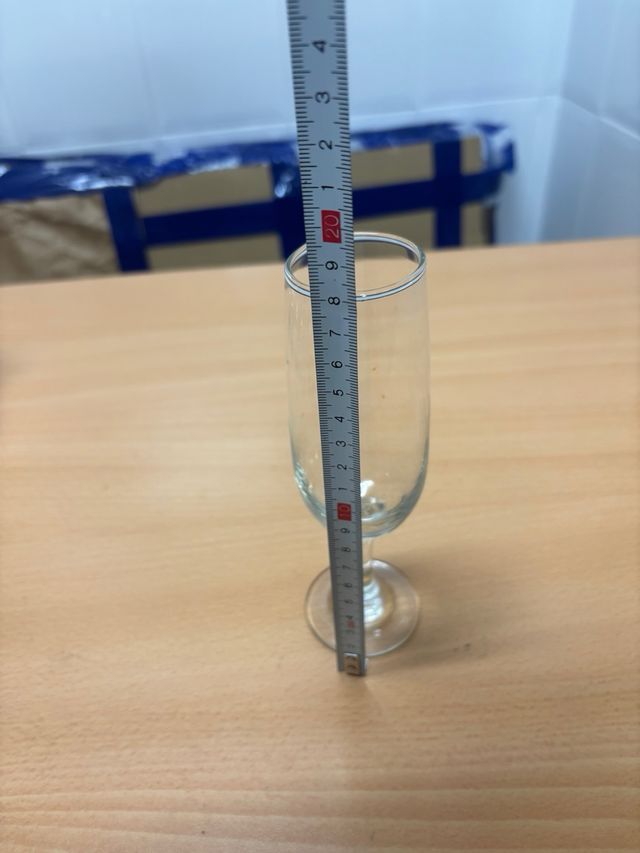 Copas de champán de cristal