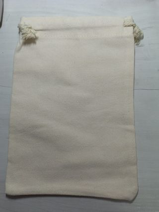 17 borse in tela bianco ossidiana/beige