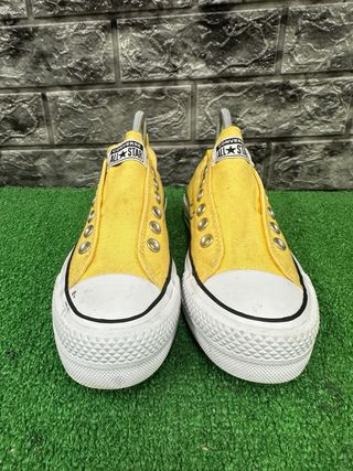 Converse Gialle Platform Tg 37