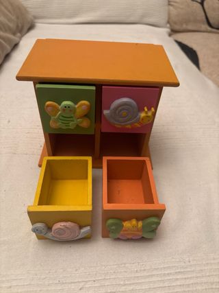 Caja joyero madera infantil 4 cajones