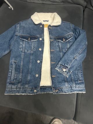 Chaqueta vaquera hombre con borreguito