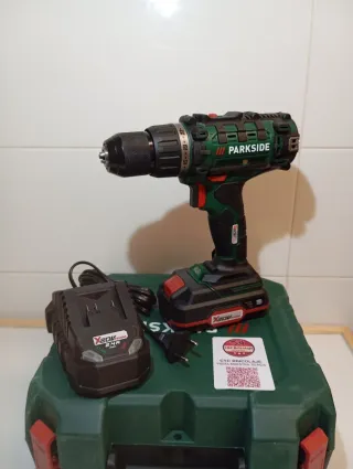 Taladro Parkside 20V con Batería y Cargador