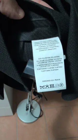 Completo elegante nero da cerimonia taglia 46 nuov