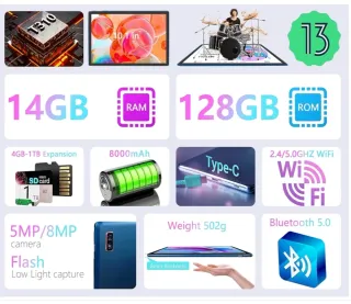 Tablet Goodtel G10 10" con Teclado bluetooth