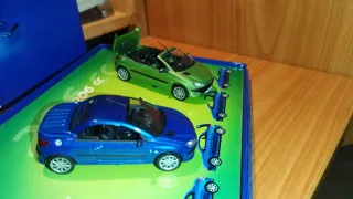 2 Peugeot 206 CC 1:43 Cofre Regalo