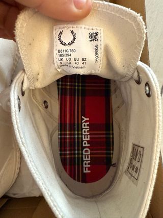 Zapatillas Botas Fred Perry Blancas botines