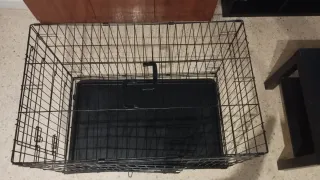 Jaula para perro negra
