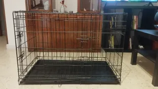 Jaula para perro negra