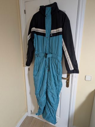 Mono de esquí QUECHUA azul y negro talla XL