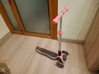 Patinete 3 Ruedas Rosa con luces