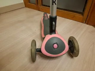 Patinete 3 Ruedas Rosa con luces