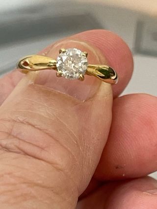 Anillo Oro 18k Diamante 1.00 Ct SI2/G