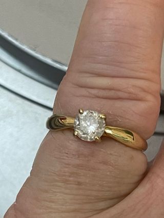 Anillo Oro 18k Diamante 1.00 Ct SI2/G