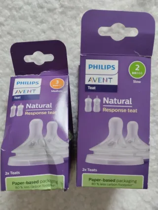 Tetinas Philips Avent Natural 4 total 2 Biberones