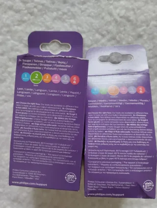 Tetinas Philips Avent Natural 4 total 2 Biberones