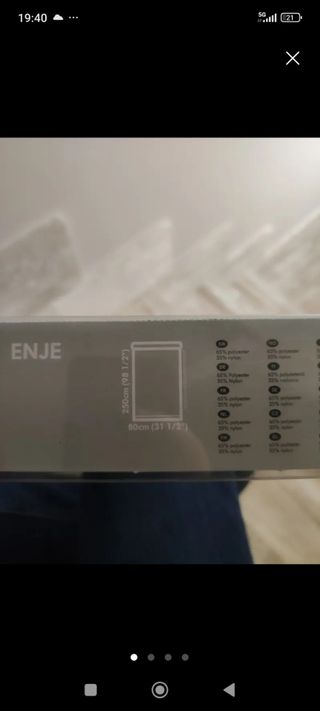 Estores enrollables metal y plástico