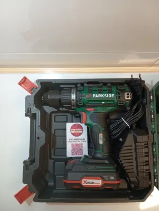 Taladro Parkside X20VTEAM atornillador completo