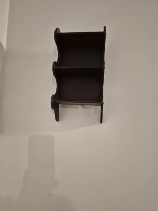 Estantería de madera Nogal