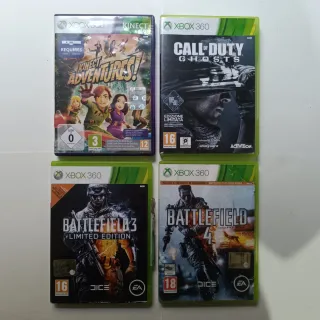 Xbox 360 Slim + Controller + 4 Giochi + Accessori
