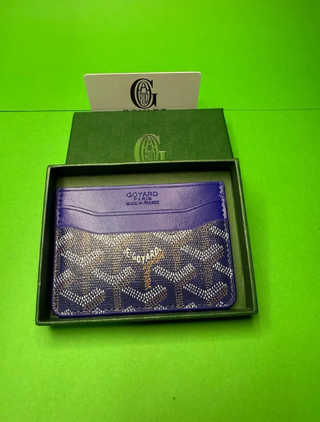 Portacarte Goyard Blu