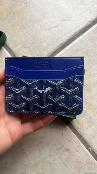 Portacarte Goyard Blu