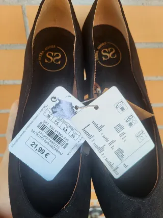 Zapatos planos Sfera negros talla 38