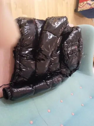 Plumífero Moncler Negro Brillante