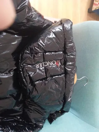 Plumífero Moncler Negro Brillante