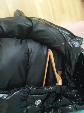 Plumífero Moncler Negro Brillante