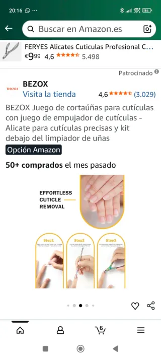 Manicura BEZOX multicolor
