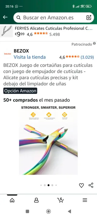 Manicura BEZOX multicolor