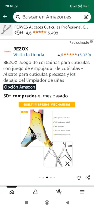 Manicura BEZOX multicolor